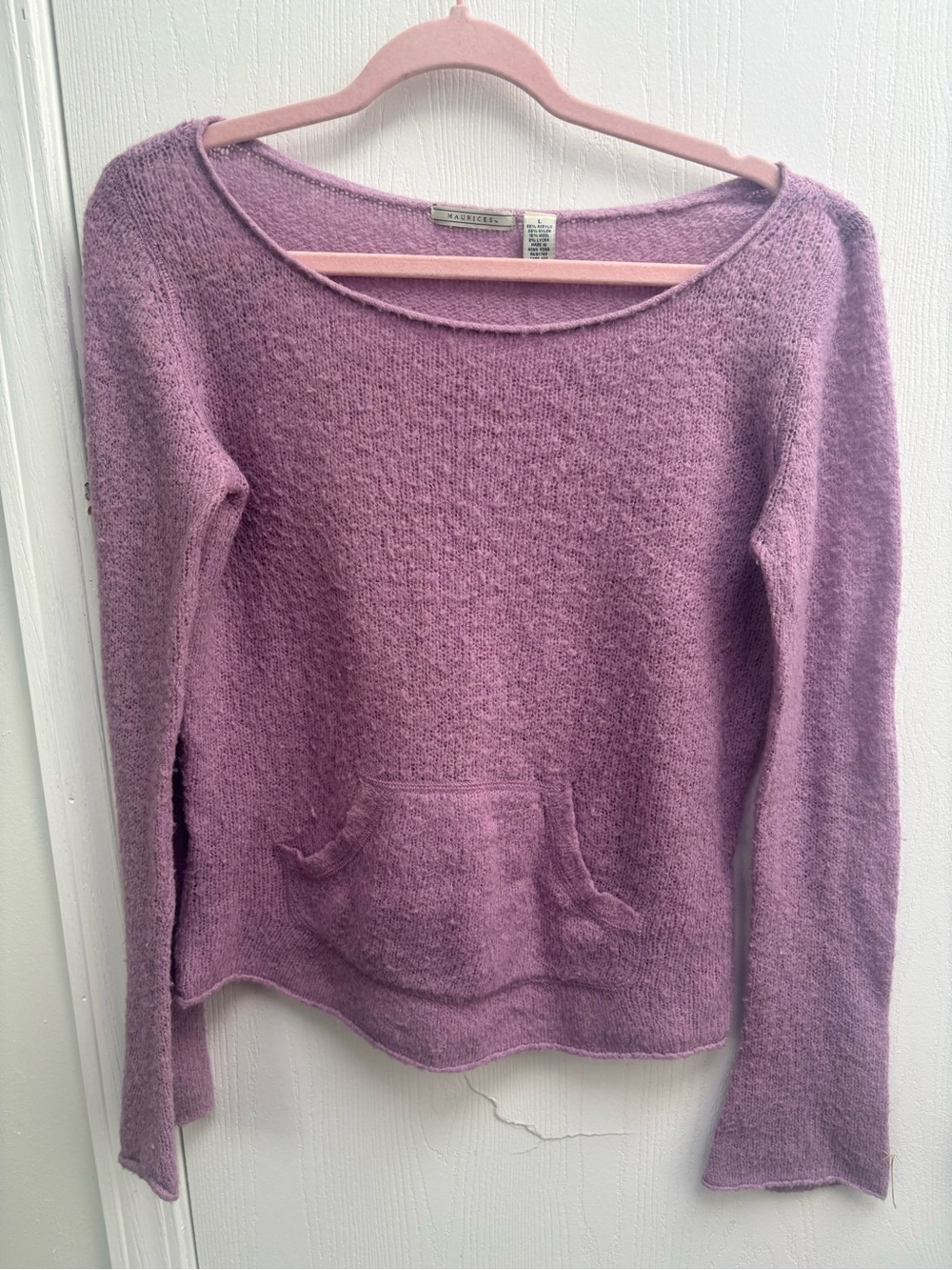 🛑  2/$15 Maurices Lavender Scoop Neck Pullover Sweater